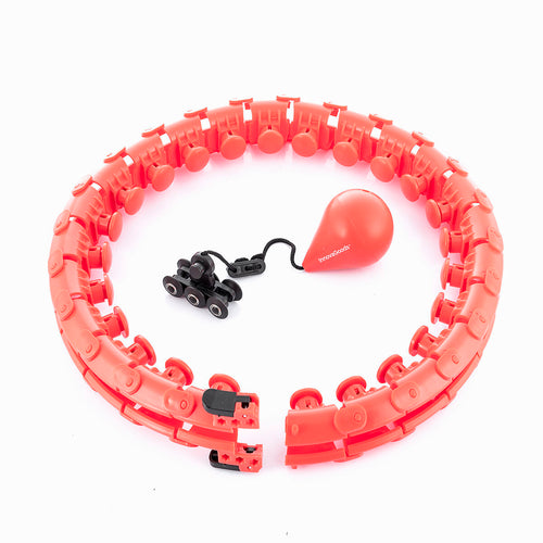 Adjustable Smart Fitness Hoop by InnovaGoods with weighted sections for effective exercise and core training.